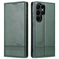 AZNS AZNS Samsung Galaxy S23 Ultra Fodral Flip L&auml;der Gr&ouml;n