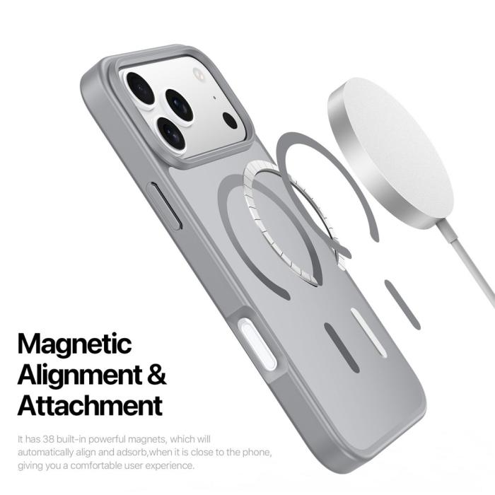 Bild 5, DUX DUCIS DUX DUCIS iPhone 17 Pro Skal MagSafe Yind Series Grå
