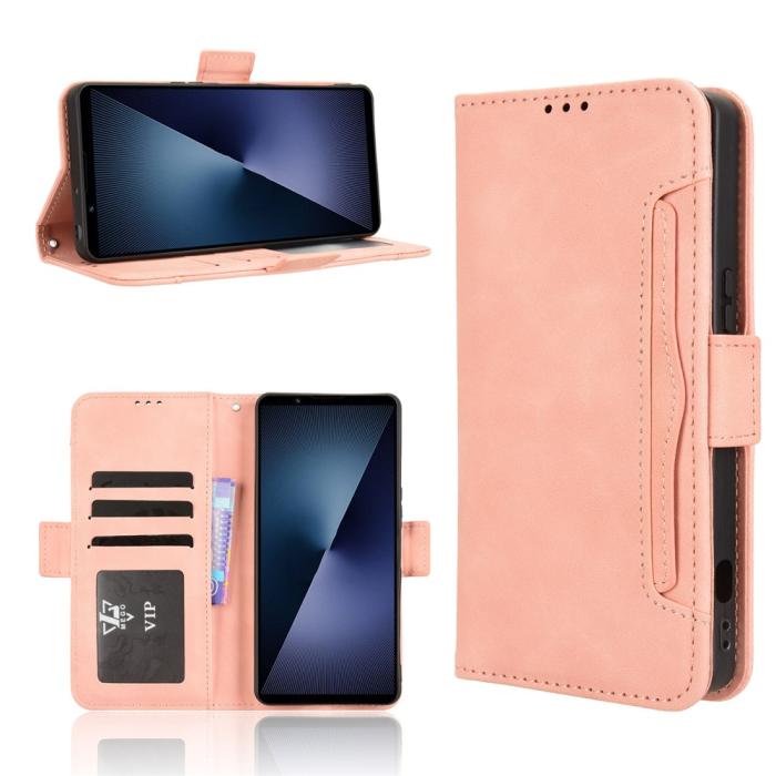 Bild 2,  Sony Xperia 1 VII Fodral Med Avtagbart Kortfodral Rosa