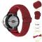  Google Pixel Watch / Watch 2 Justerbart Nylon Armband Röd