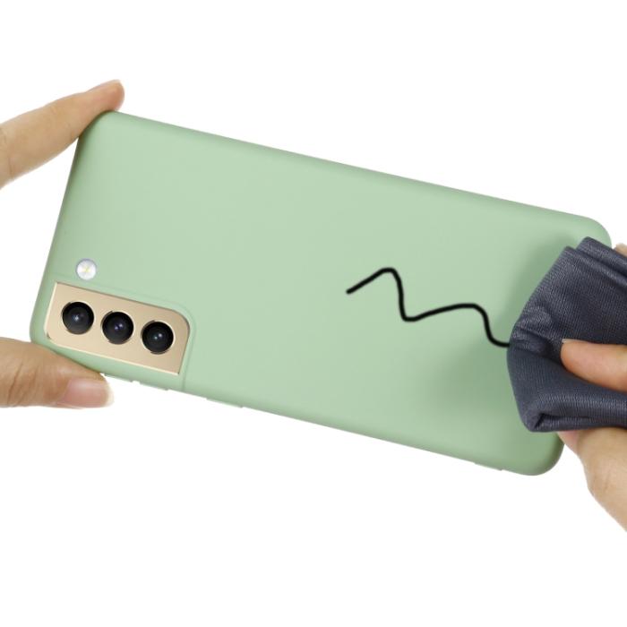 Bild 4,  Samsung Galaxy S21 FE Skal Liquid Silikon Grön