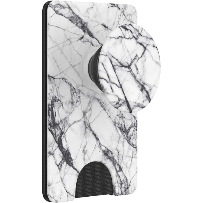 Bild 3, PopSockets PopSockets PopWallet+ Avtagbar Mobil Plånbok Dove White Marble