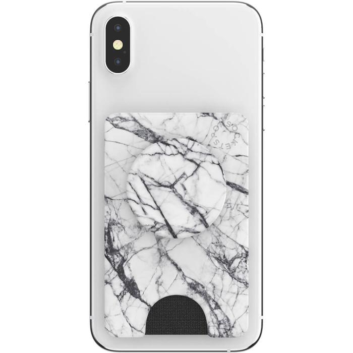 Bild 8, PopSockets PopSockets PopWallet+ Avtagbar Mobil Plånbok Dove White Marble