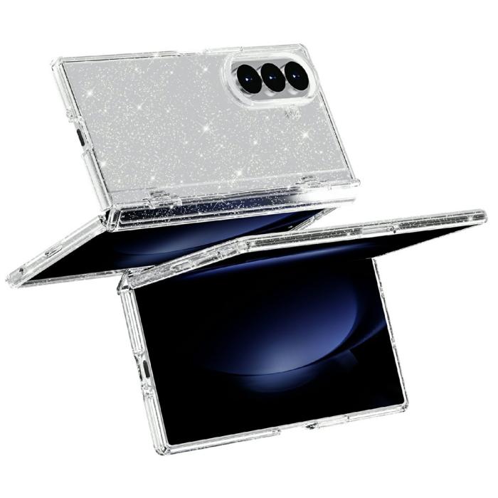 Bild 3,  Samsung Galaxy Z Fold 8 Ultra Skal Glitter TPU Vit