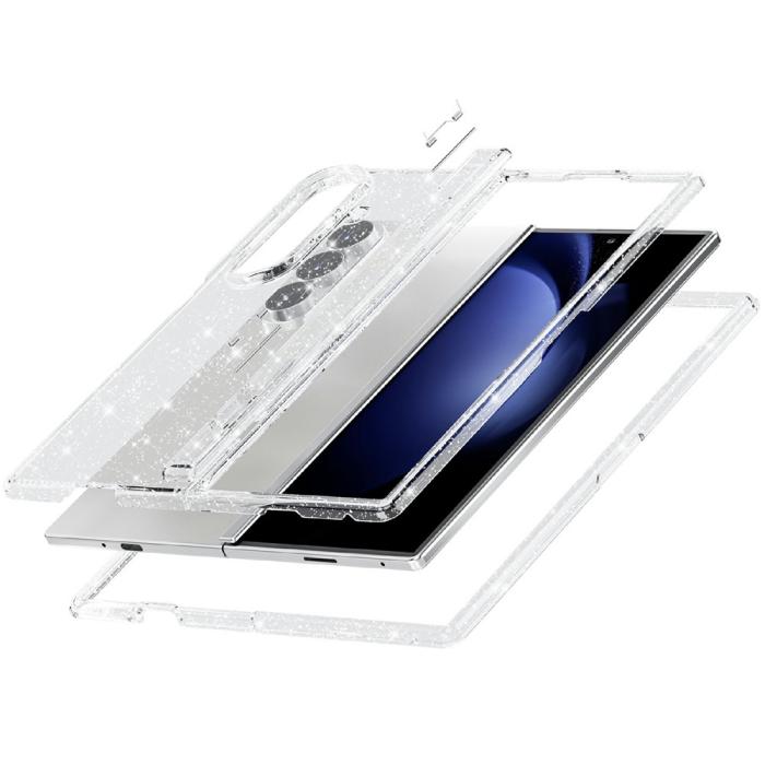 Bild 4,  Samsung Galaxy Z Fold 8 Ultra Skal Glitter TPU Vit