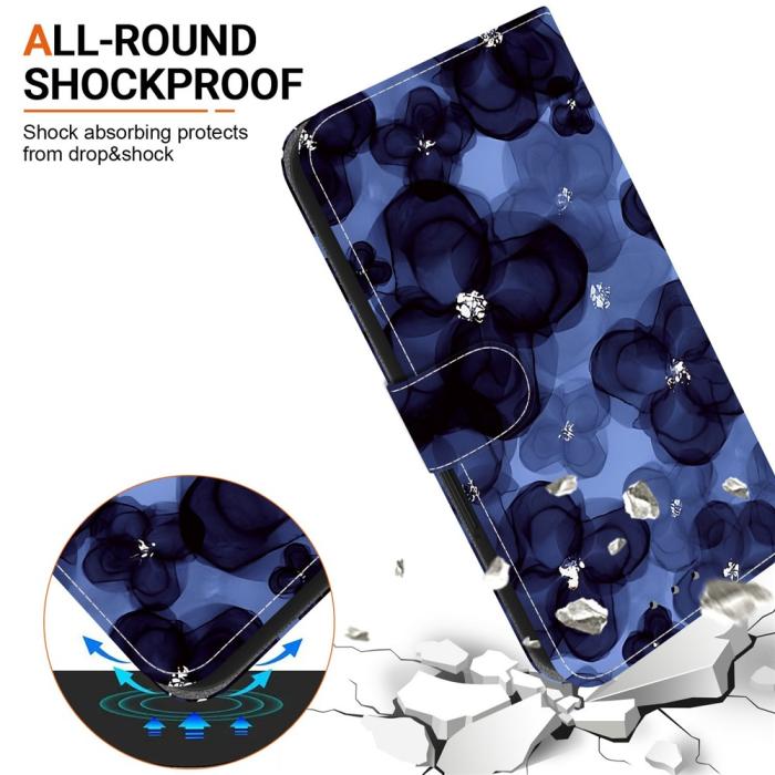 Bild 6,  Honor 400 Smart Fodral Läder Ink Blue Flower