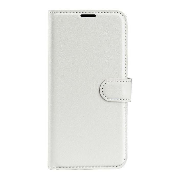 Bild 2,  Motorola Moto G31 / G41 Fodral Litchi Textur Vit