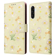  Samsung Galaxy A57 5G Fodral RFID L&auml;der Yellow Daisy