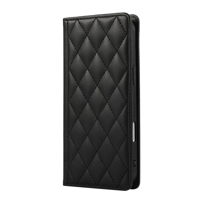 Bild 6,  Samsung Galaxy S26 Plus Fodral RFID Rhombus Läder Svart
