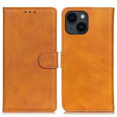  iPhone 15 Plus Fodral Solid L&auml;der Brun