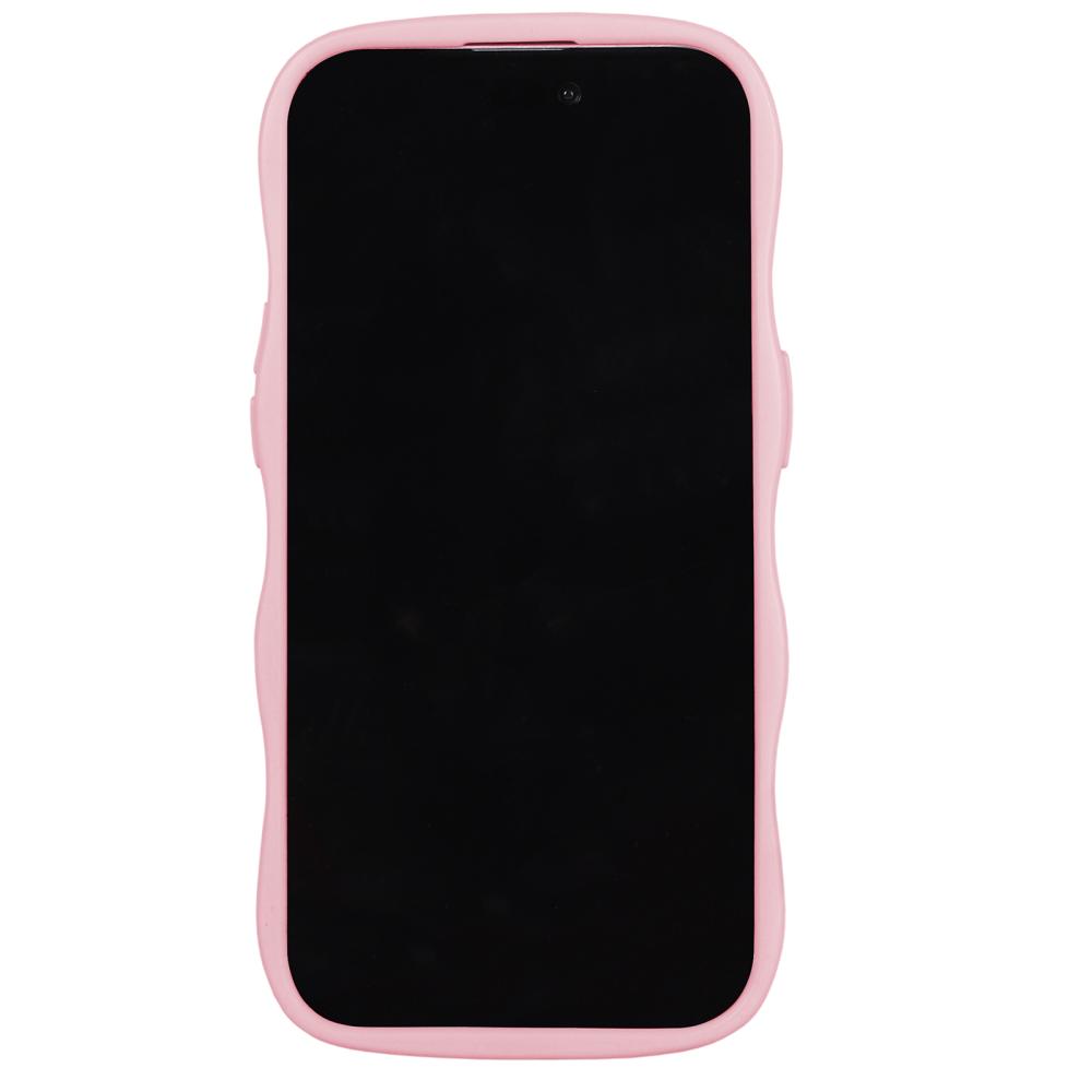 holdit holdit iPhone 15/14/13 Skal Wavy Pink Transparent