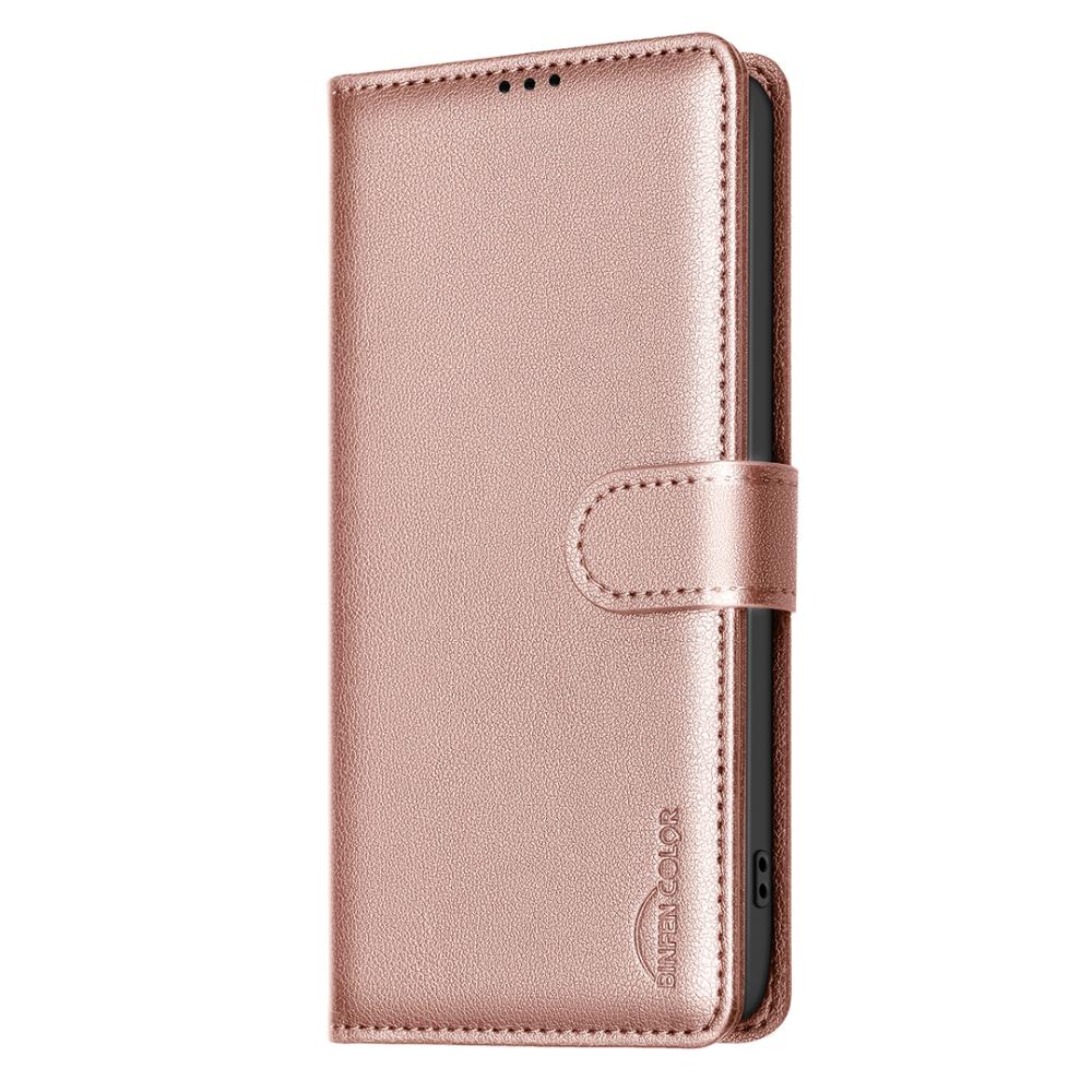 BINFEN BINFEN iPhone Air Fodral RFID Läder Roséguld