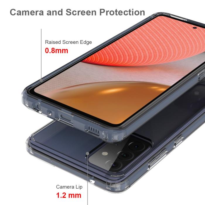 Bild 4,  Samsung Galaxy A72 - Akryl/TPU Transparent Skal