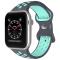 ColorPop Sportarmband Dual-Color Apple Watch 42/44/45/46/49 mm (M/L) Grå/Teal
