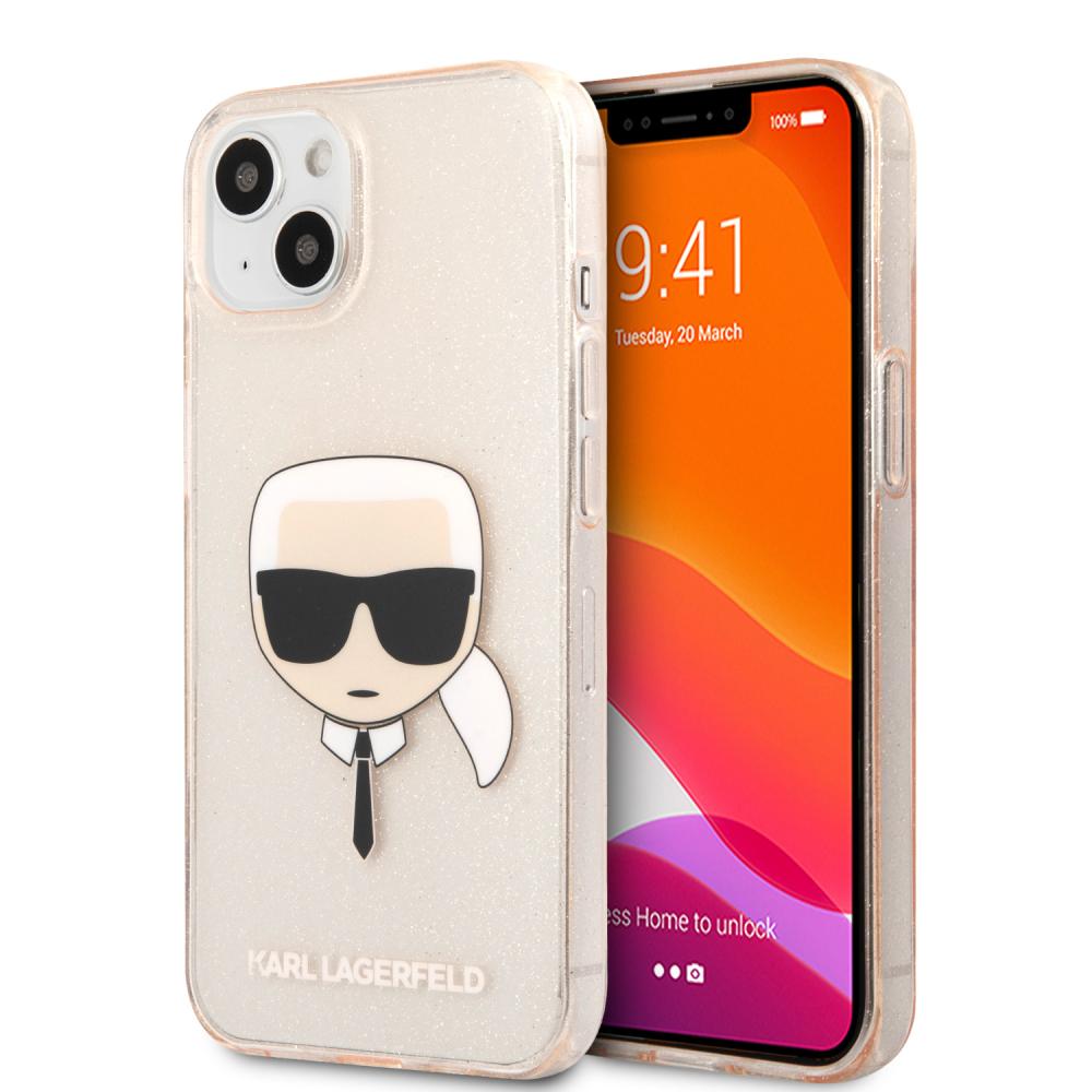 Karl Lagerfeld Karl Lagerfeld iPhone 13 Mini Skal TPU Full Glitter Guld