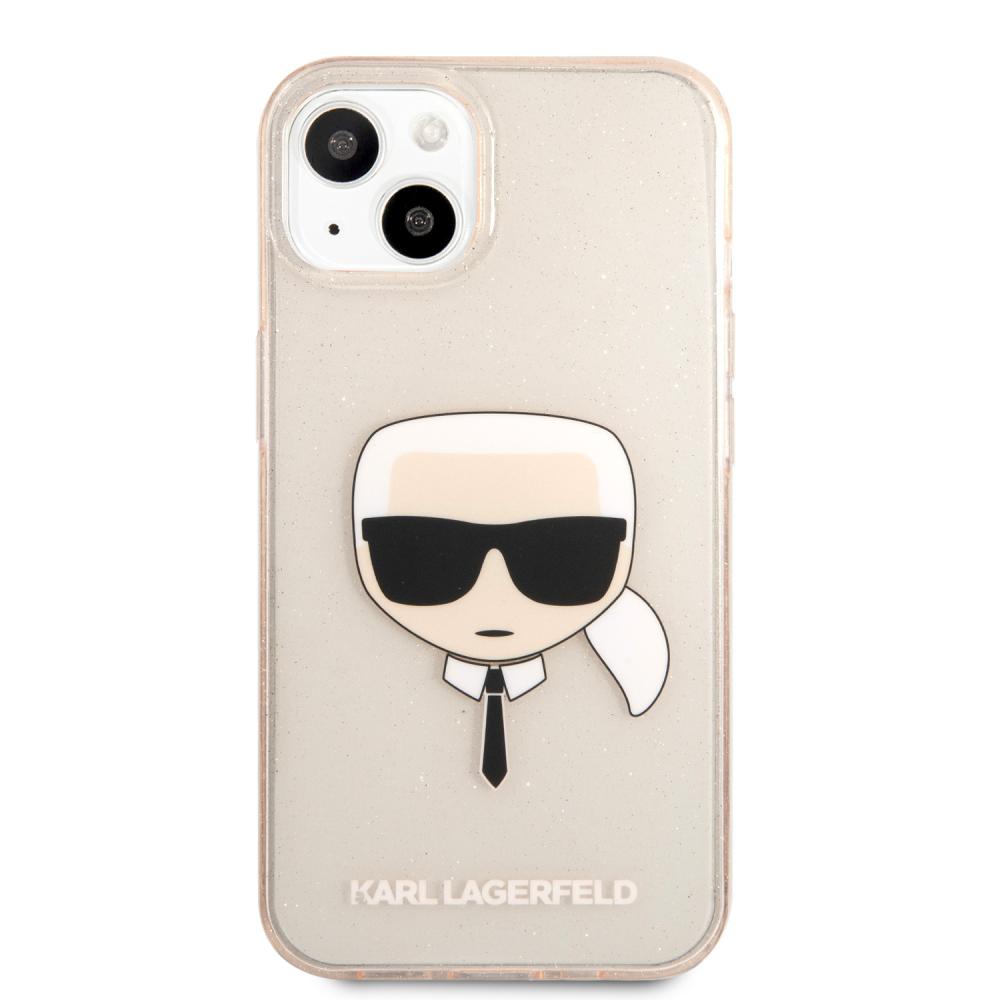 Karl Lagerfeld Karl Lagerfeld iPhone 13 Mini Skal TPU Full Glitter Guld