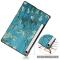  Samsung Galaxy Tab S9 FE Fodral Tri-Fold Läder Peach Blossom