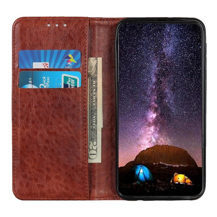 Bild 6,  Samsung Galaxy S22 Fodral Crazy Horse Retro Brun