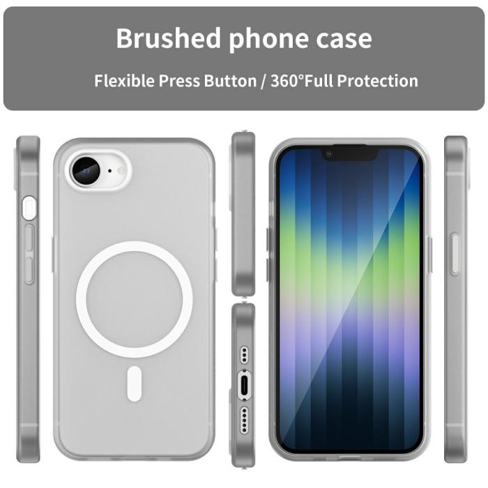 Bild 3,  iPhone 17e / 16e Skal MagSafe Slim Matt Vit