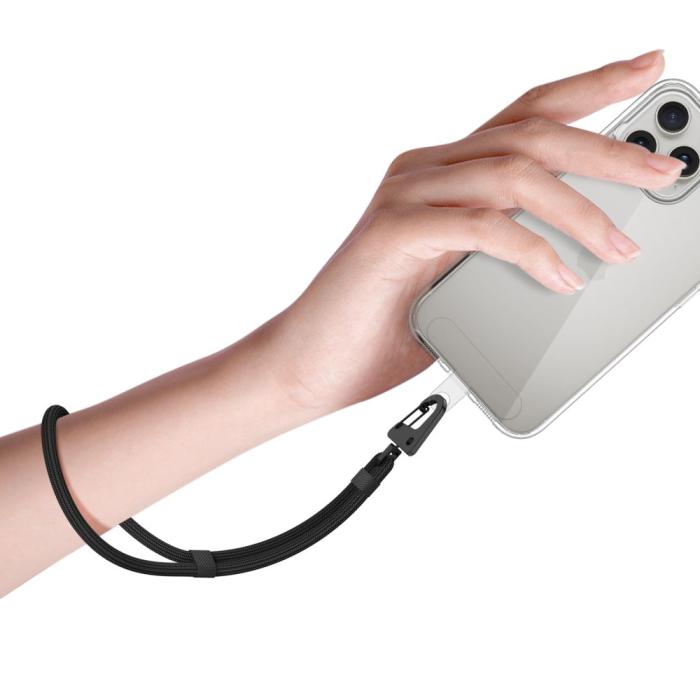 Bild 2, Tech-Protect Tech-Protect Mobilsnöre Rope Wrist Strap Svart