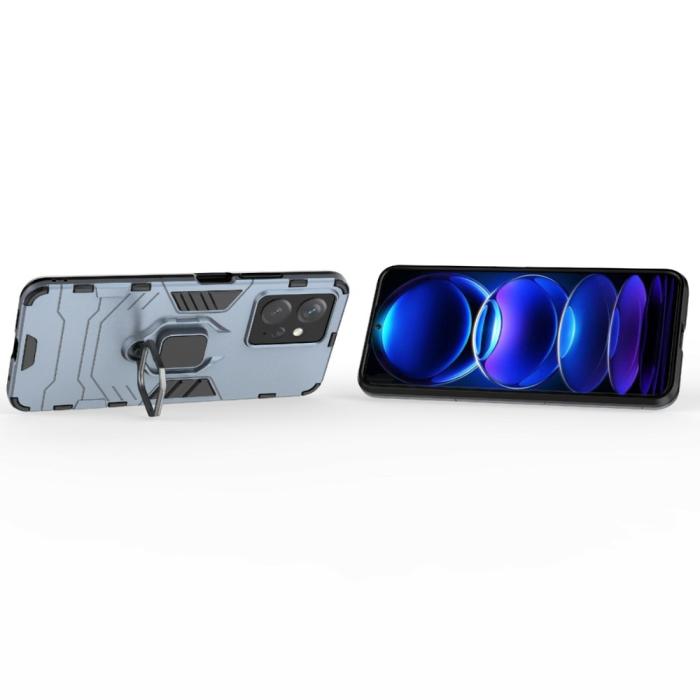 Bild 3,  Xiaomi Redmi Note 12 4G Skal Ring Hybrid Armor Blå