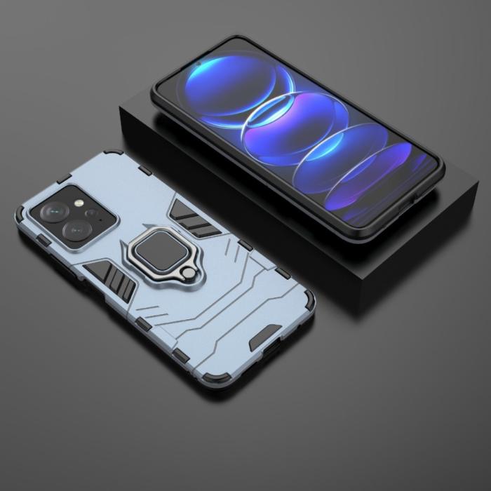 Bild 4,  Xiaomi Redmi Note 12 4G Skal Ring Hybrid Armor Blå