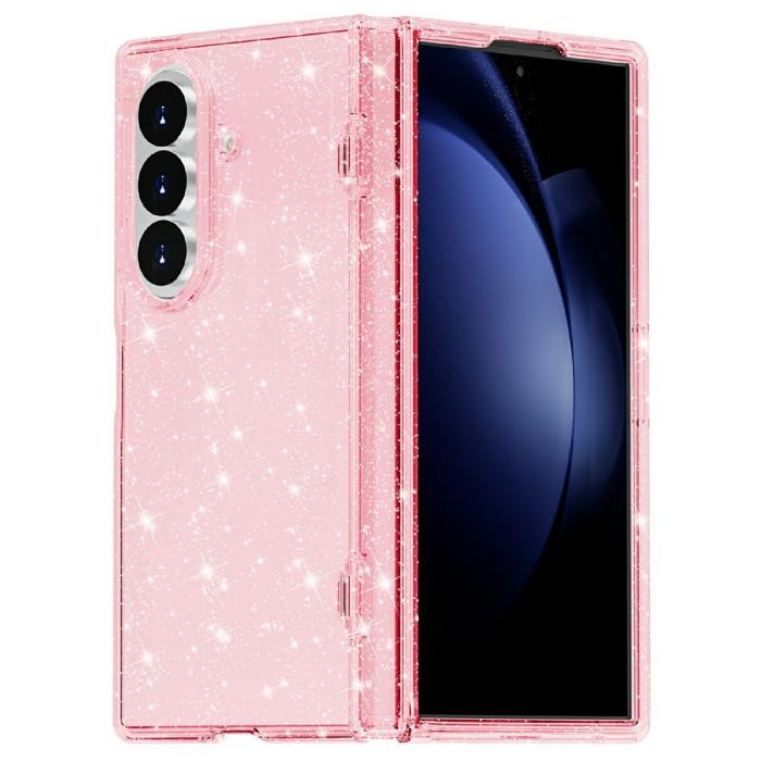 Bild 2,  Samsung Galaxy Z Fold 8 Ultra Skal Glitter TPU Rosa