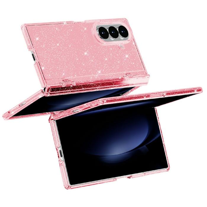 Bild 3,  Samsung Galaxy Z Fold 8 Ultra Skal Glitter TPU Rosa