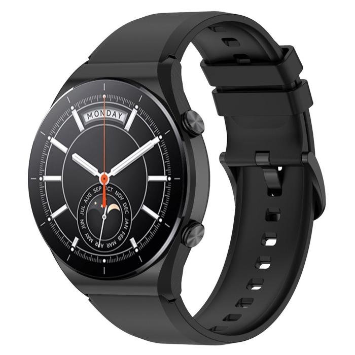 Bild 2,  Silikon Armband Smartwatch (22 mm) Svart