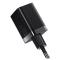 BASEUS Baseus 30W Super Pro USB-C / USB-A PD QC Väggladdare Svart