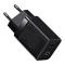 BASEUS Baseus 30W Super Pro USB-C / USB-A PD QC Väggladdare Svart