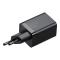 BASEUS Baseus 30W Super Pro USB-C / USB-A PD QC Väggladdare Svart