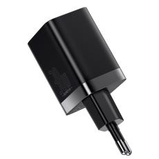BASEUS Baseus 30W Super Pro USB-C / USB-A PD QC V&auml;ggladdare Svart