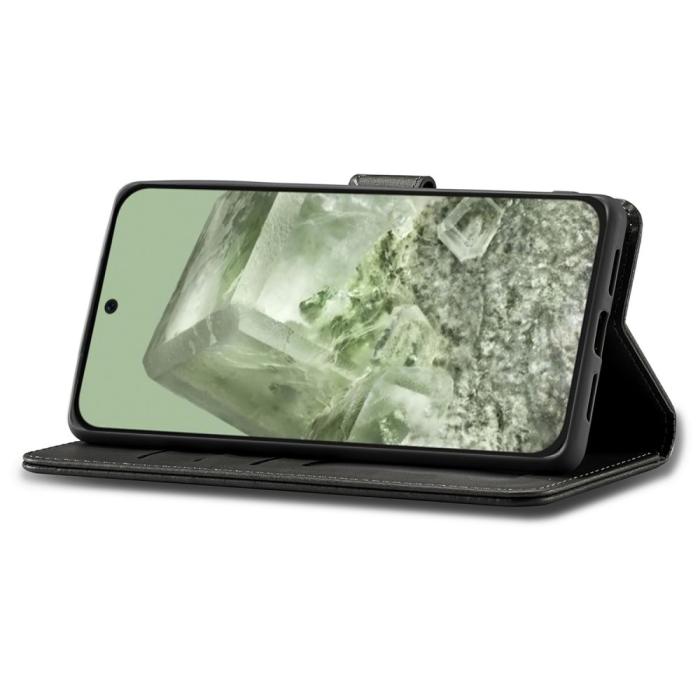 Bild 3, LC.IMEEKE LC.IMEEKE Google Pixel 8A Läder Fodral Svart