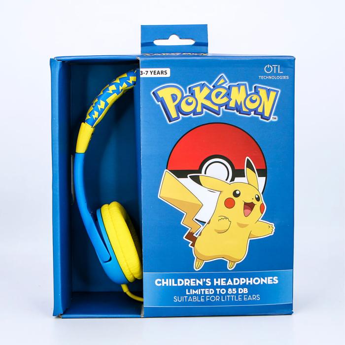 Bild 2, OTL Pokemon Hörlur För Barn Junior On-Ear Pikachu