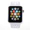  Ihåligt Silikon Armband Apple Watch 42/44/45/46/49 mm Grå/Vit