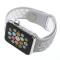  Ihåligt Silikon Armband Apple Watch 42/44/45/46/49 mm Grå/Vit