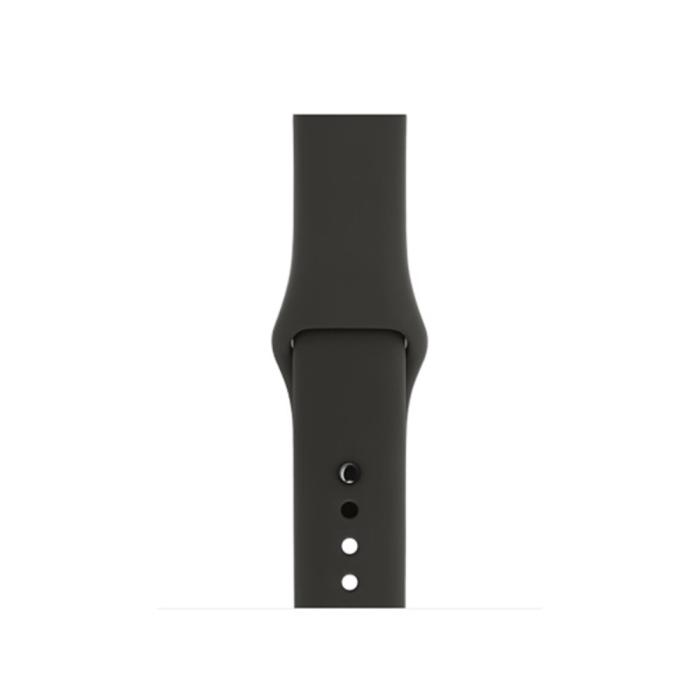 Bild 3,  Silikon Armband Apple Watch 42/41/40/38 mm (S/M) - Mörk Grå