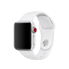  Silikon Armband Apple Watch 42/41/40/38 mm (S/M) - Vit