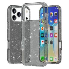  iPhone 17 Pro Skal Hybrid Glitter Svart