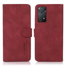 KHAZNEH KHAZNEH Xiaomi Redmi Note 11 Pro 5G Fodral Retro L&auml;der R&ouml;d