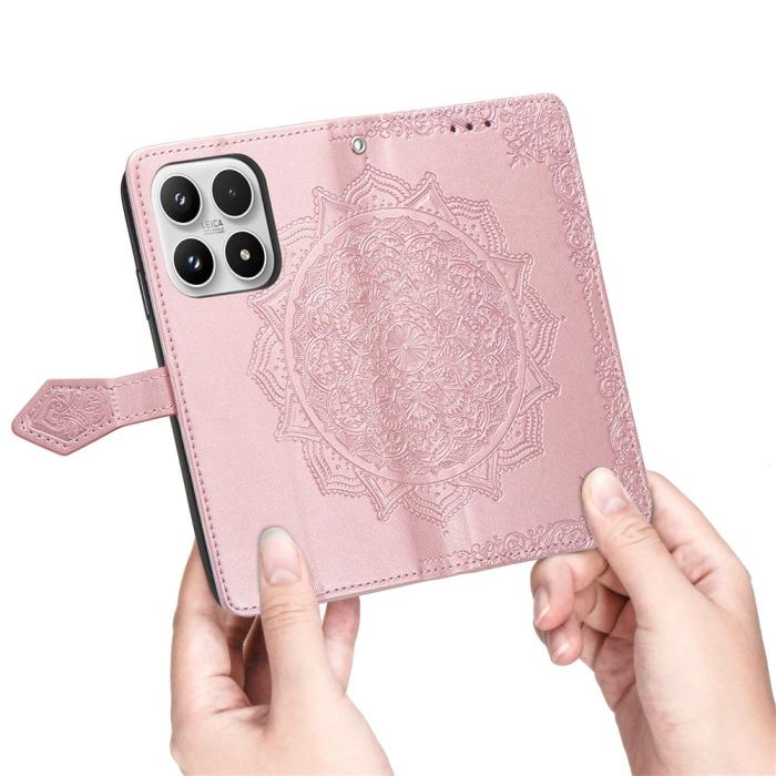 Bild 3,  Xiaomi 17 Fodral Läder Mandala Roséguld