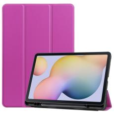  Samsung Galaxy Tab S7 / Tab S8 Fodral Tri-Fold Pennh&aring;llare Lila