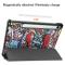  Samsung Galaxy Tab S9 FE Fodral Tri-Fold Läder Graffiti