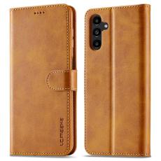 LC.IMEEKE LC.IMEEKE Galaxy A15 4G/5G Fodral L&auml;der Brun