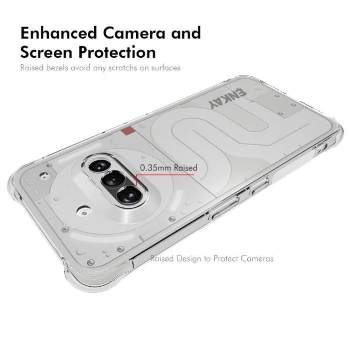 Bild 3, ENKAY ENKAY Nothing Phone 3a Skal Shockproof Transparent