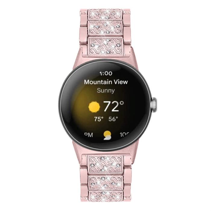 Bild 3,  Rhinestone Metallarmband Google Pixel Watch / Watch 2