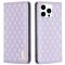  iPhone 16 Pro Fodral Diamond Flip Läder Lila