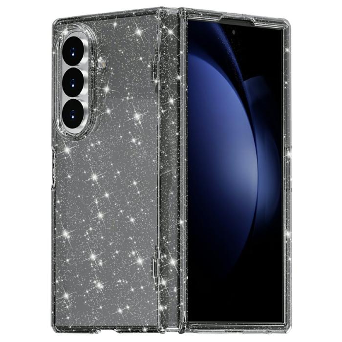 Bild 2,  Samsung Galaxy Z Fold 8 Ultra Skal Glitter TPU Svart