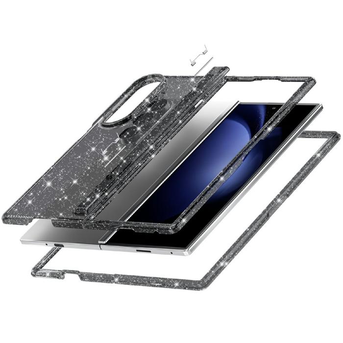 Bild 4,  Samsung Galaxy Z Fold 8 Ultra Skal Glitter TPU Svart